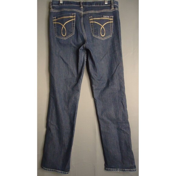 Calvin Klein Dark Wash Mid Rise Skinny Jeans Size 30" x 31.5" - Picture 7 of 7